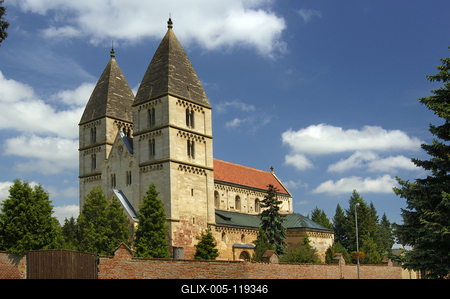 Jáki templom-stock-foto