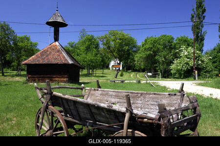 Kercaszomor, református harangláb-stock-foto