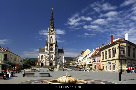 Kőszeg, Jézus szíve templom-stock-foto