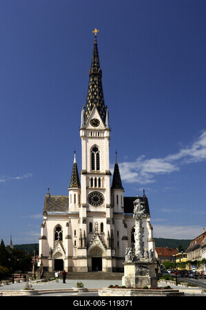 Kőszeg, Jézus szíve templom-stock-foto