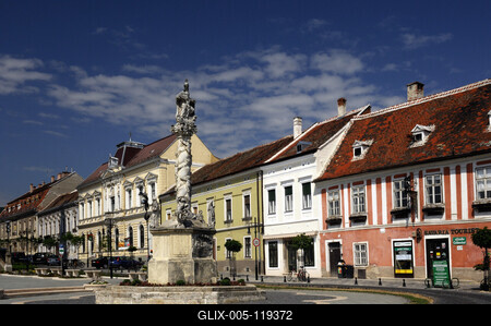 Kőszeg, Fő tér-stock-foto
