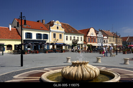 Kőszeg, Fő tér-stock-foto