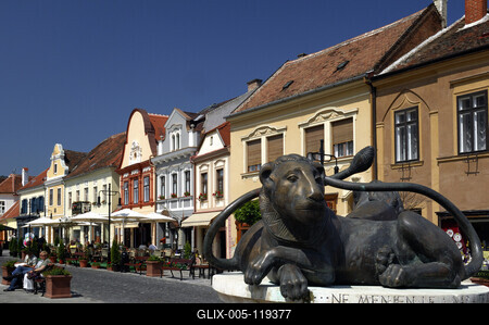 Kőszeg, Fő tér-stock-foto