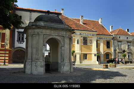 Kőszeg, Városkút-stock-foto