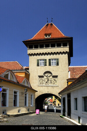 Kőszeg, Hősök kapuja-stock-foto