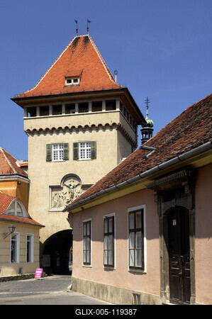 Kőszeg, Hősök kapuja-stock-foto