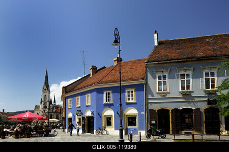 Kőszeg, Fő tér-stock-foto