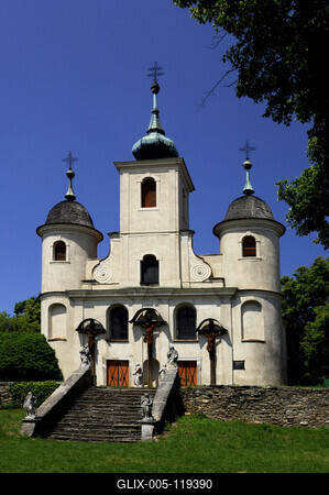 Kőszeg, Kálvária templom-stock-foto