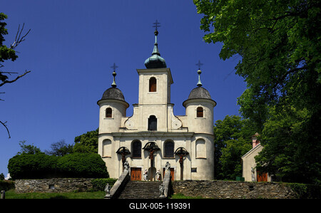 Kőszeg, Kálvária templom-stock-foto