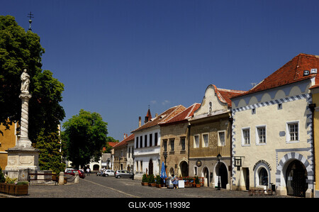 Kőszeg, Jurisics tér-stock-foto