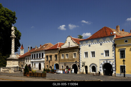 Kőszeg, Jurisics tér-stock-foto