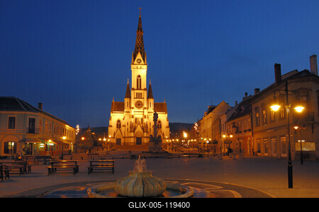 Kőszeg, Jézus szíve templom-stock-foto