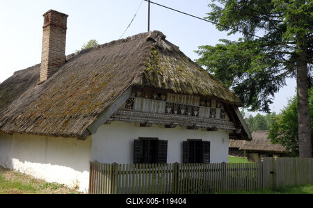 Hegyhátszentpéteri Tájház-stock-foto