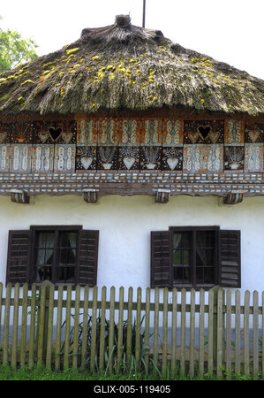 Hegyhátszentpéteri Tájház-stock-foto