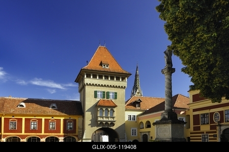 Kőszeg, Hősök kapuja-stock-foto