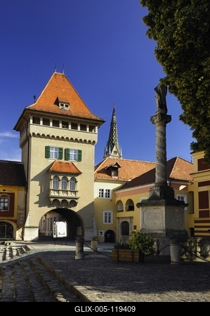 Kőszeg, Hősök kapuja-stock-foto