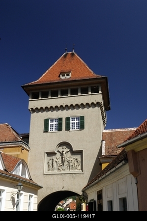 Kőszeg, Hősök kapuja-stock-foto