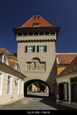 Kőszeg, Hősök kapuja-stock-foto