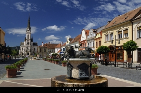 Kőszeg, Fő tér-stock-foto