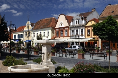 Kőszeg, Fő tér-stock-foto