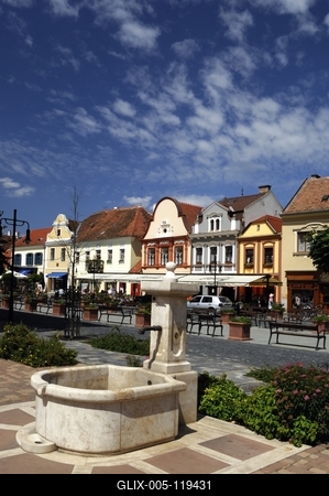 Kőszeg, Fő tér-stock-foto
