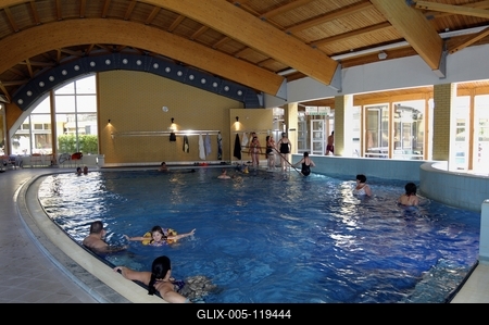 A Büki Gyógyfürdő-stock-foto