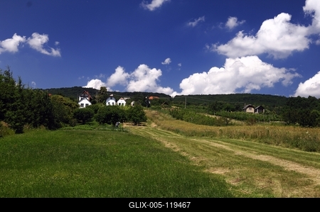 Tájkép Bozsok határában-stock-foto