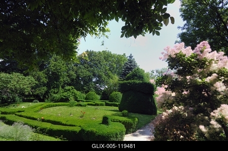 A bozsoki Sibrik Kastély ősparkja-stock-foto