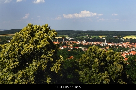 Kőszeg látképe-stock-foto