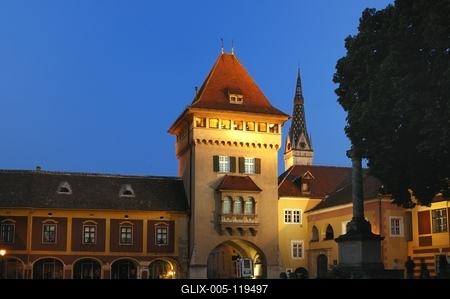 Kőszeg, Hősök kapuja-stock-foto