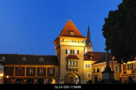 Kőszeg, Hősök kapuja-stock-foto