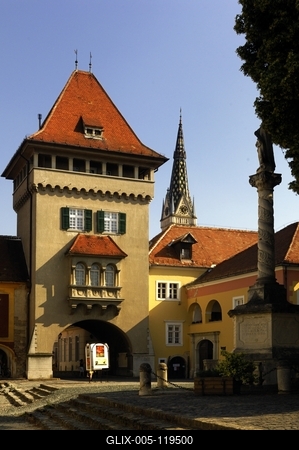 Kőszeg, Hősök kapuja-stock-foto