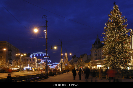 Debrecen belvárosa-stock-foto