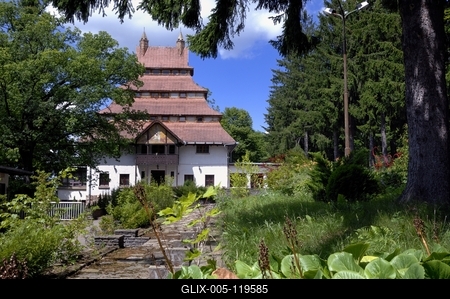 Pagoda Pihenő Panzió, Mátraháza-stock-foto