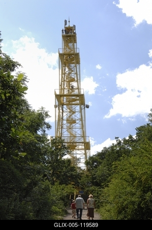 Sástói kilátó, Mátrafüred-stock-foto