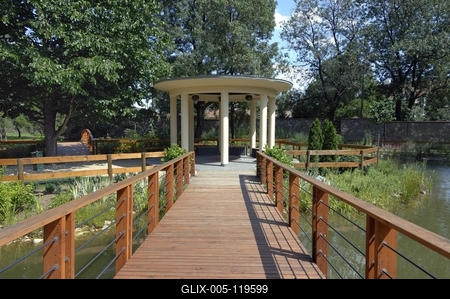 Az Orczy-kastély parkja, Gyöngyös-stock-foto