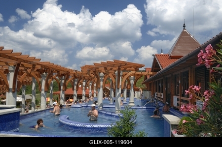 Demjéni Termál Völgy-stock-foto