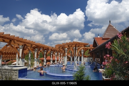 Demjéni Termál Völgy-stock-foto