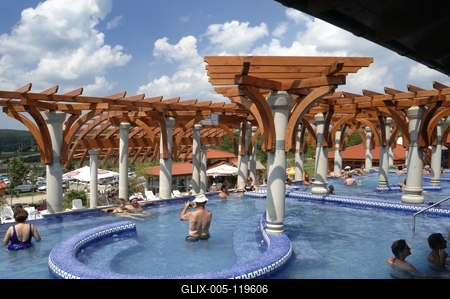 Demjéni Termál Völgy-stock-foto