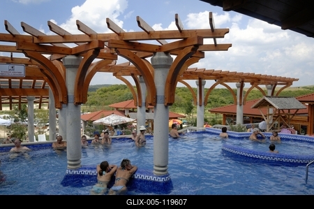 Demjéni Termál Völgy-stock-foto