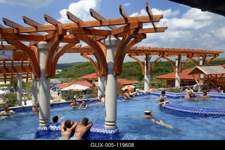 Demjéni Termál Völgy-stock-foto