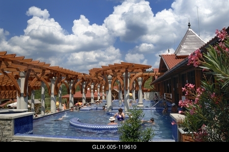 Demjéni Termál Völgy-stock-foto