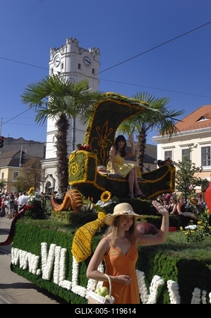 Debreceni virágkarnevál-stock-foto