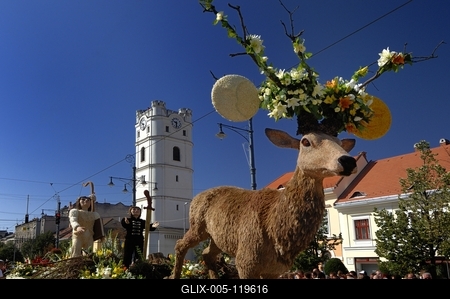 Debreceni virágkarnevál-stock-foto