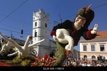 Debreceni virágkarnevál-stock-foto