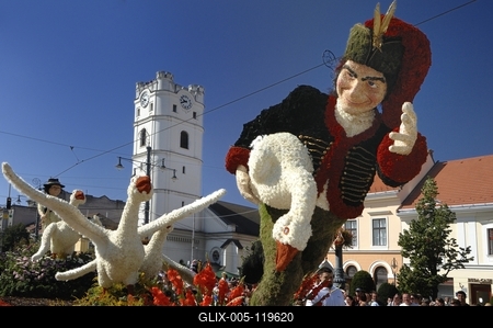 Debreceni virágkarnevál-stock-foto