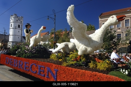 Debreceni virágkarnevál-stock-foto