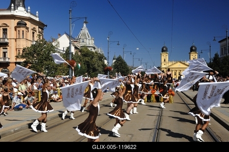 Debreceni virágkarnevál-stock-foto
