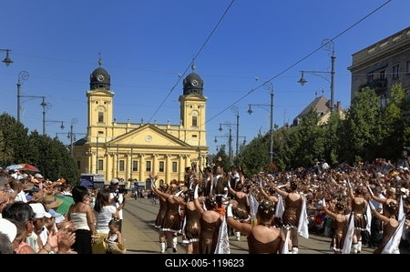 Debreceni virágkarnevál-stock-foto