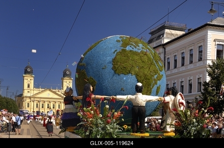 Debreceni virágkarnevál-stock-foto